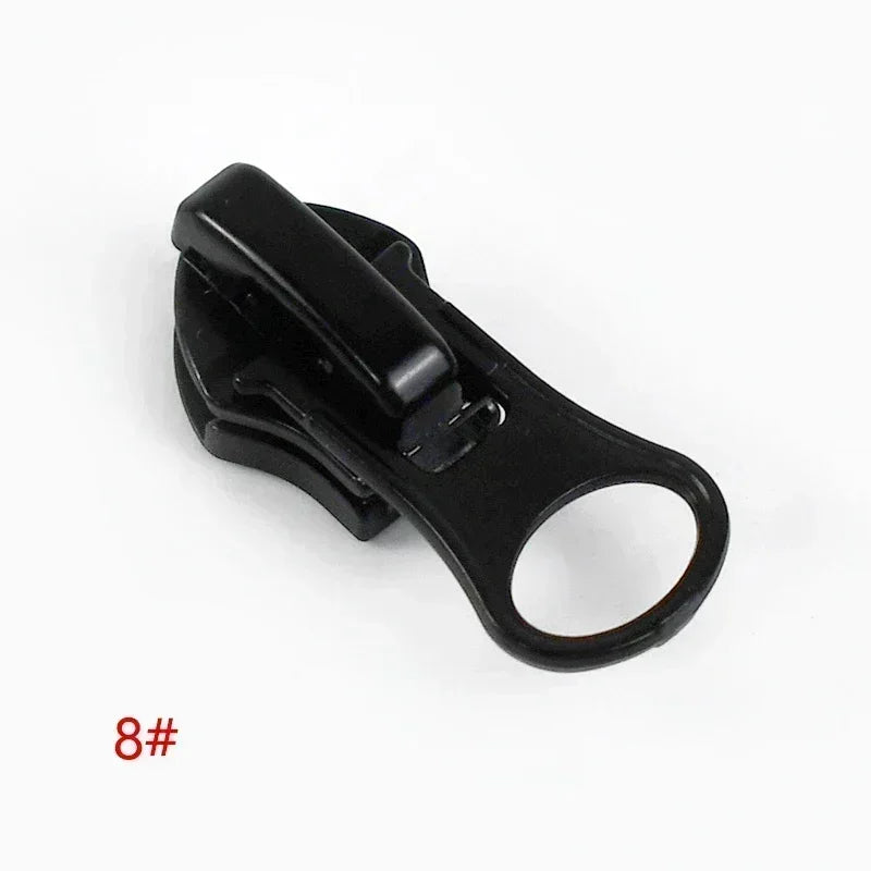 30/500Pcs Nylon Zip Slider Puller Reversed Zipper Head for Invisible Waterproof Zippers Luggage Coat DIY Sewing Accessories