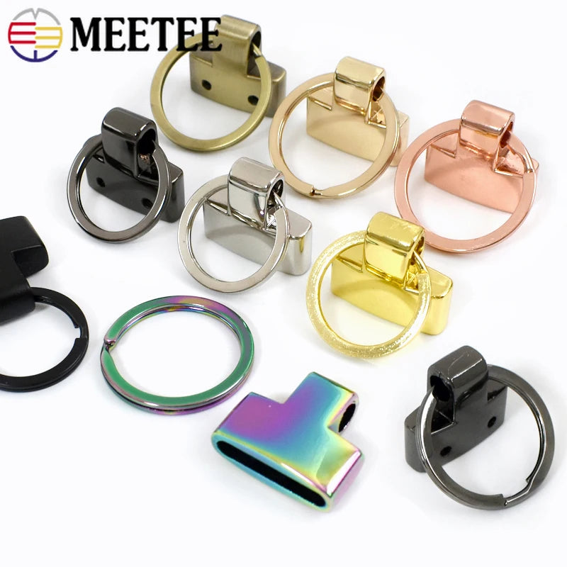 8/200Pcs 20/24mm Metal Ring Buckles O Rings for Keychain Bag Strap Connector Clasp Webbing Clip DIY Craft Hardware Accessories