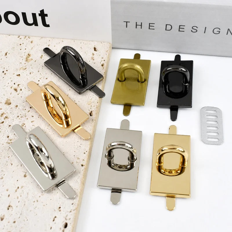 8/200Pcs Arch Bridge D Ring Metal Buckles Pin Clasp Fastex Buckle for Bag Straps Connector Hook Handbag Side Carabiner Clips