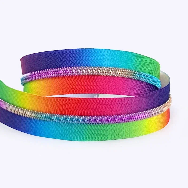 3/120Meters 5# Colorful Nylon Zipper Tapes for Jacket Purse Plastic Coil Zippers Luggage Bag Zip DIY Garment Sewing Accessories