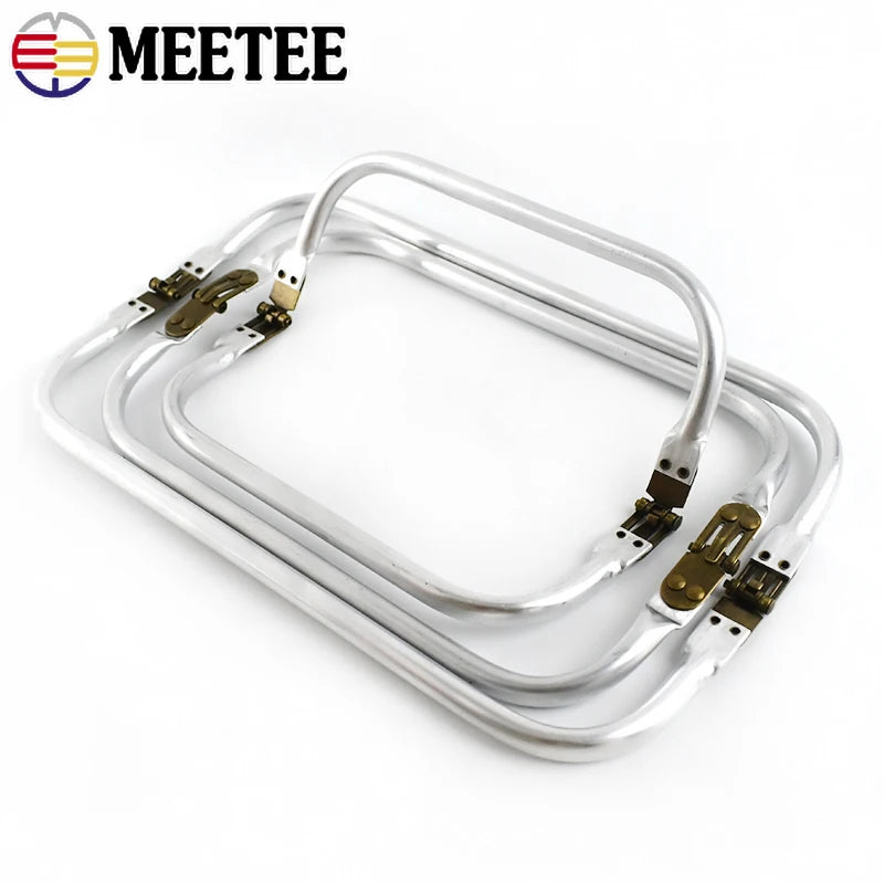 3/100Pcs Metal Kiss Clasp Purse Frame Aluminium Tube Bag Handle Wallet Frames Buckle DIY Clutch Handbag Parts Hardware Accessories