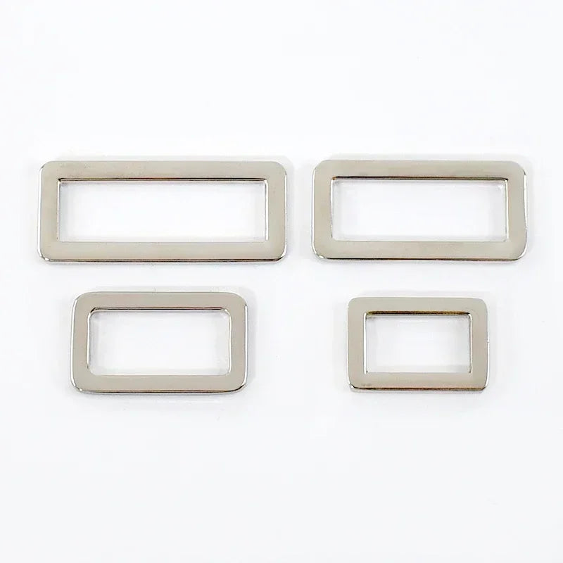 15/500Pcs 20-50mm Metal Ring Buckle Bag Strap Tri Glide Slider Adjuster Webbing Backpack Belt Clasp Hook DIY Hardware Accessories