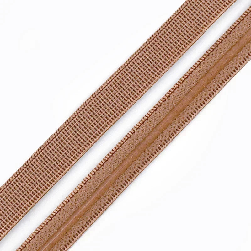 15/500M 10mm Non-slip Silicone Elastic Band Bra Stretch Ribbon Tape Underwear Strap Rubber Bands Belt DIY Sewing Accessories
