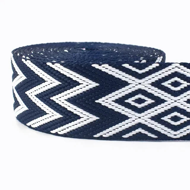 3/100Meters 38mm Thicken Polyester Jacquard Webbing Tape Luggage Decorative Belt Ribbon DIY Bags Shoulder Strap Sewing Accessories