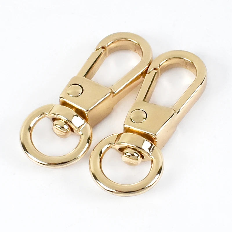 25/800Pcs 8mm Metal Lobster Buckles Snap Hooks Swivel Clasp Buckle for Bag Keychain Dog Collar Leash DIY Hardware Accessories