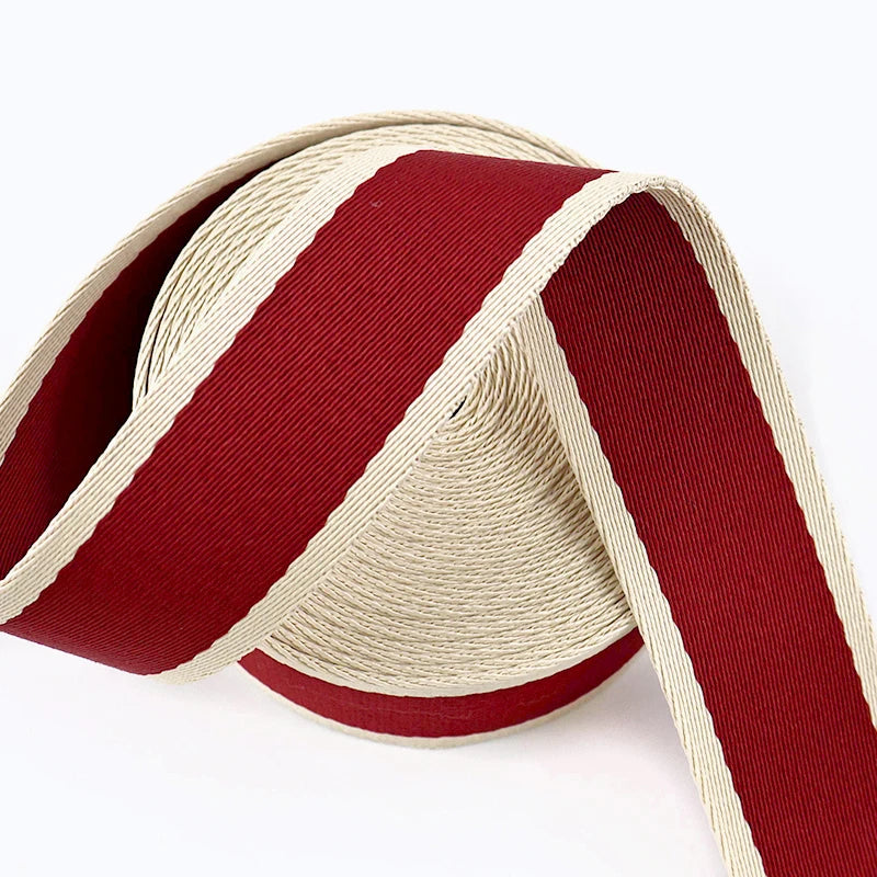 5/100M 38mm Jacquard Webbing Tape 1.8mm Thick Pet Collar Ribbon Band Bias Binding Bag Strap DIY Clothing Sewing Accessories