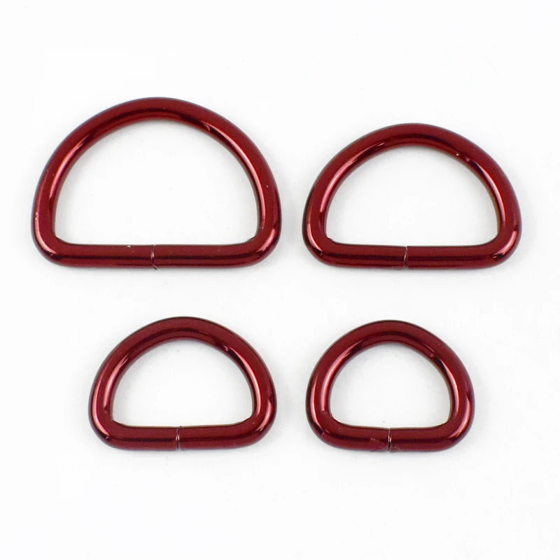 15/500Pcs 20/25/32/38mm Metal D Ring Buckles Bags Strap Adjust Clasp Belt Buckle Dog Collar Leash Hook DIY Craft Accessories