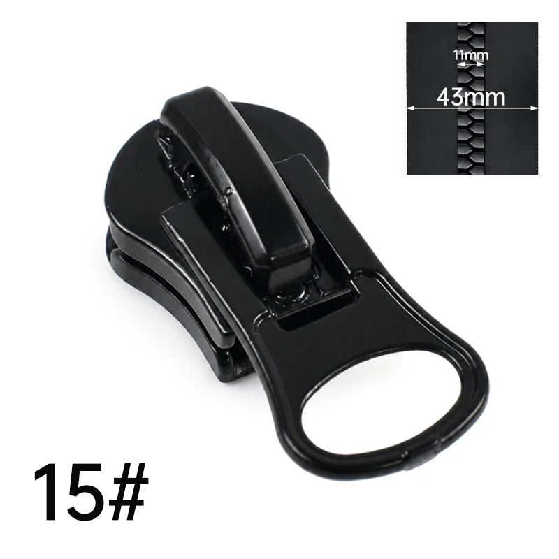 30/700Pcs Meetee 3# 5# 8# 10# 15# Resin Zipper Slider for Sewing Bag Pants Zippers Head Clothing Closure Zip Puller Repaire Kits