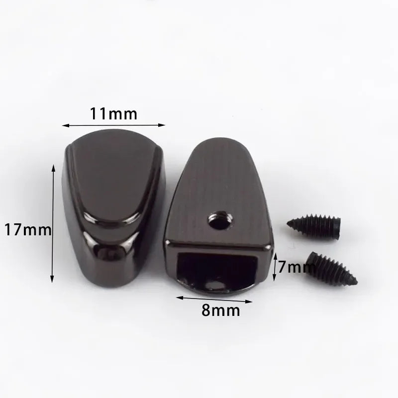 30/600Pcs Meetee Metal Zippers Tail Clip Zips Stopper Plug Head with Screw Bag Wallet Handbag Zip End Clasp DIY Hardware Accessories