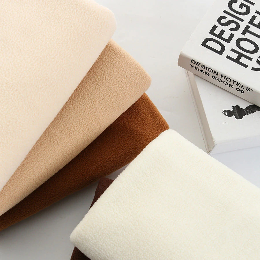 90/2250cm*155cm Thickened Fleece Fabric Single Sided Short Plush for Outerwear Jackets Doll Fluff Lining Hoodie Handmade DIY Fabrics