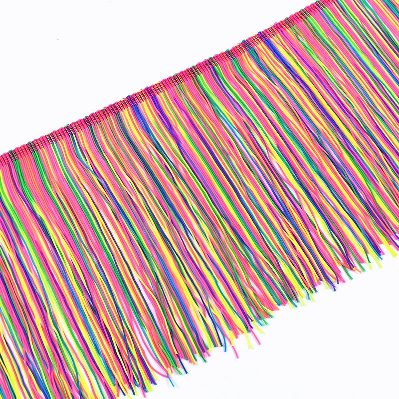 3/100Meters 20cm Polyester Tassel Fringe Curtains Lace Trim Latin Dress Decor Ribbon Clothes Fringes Fabric DIY Sewing Accessories