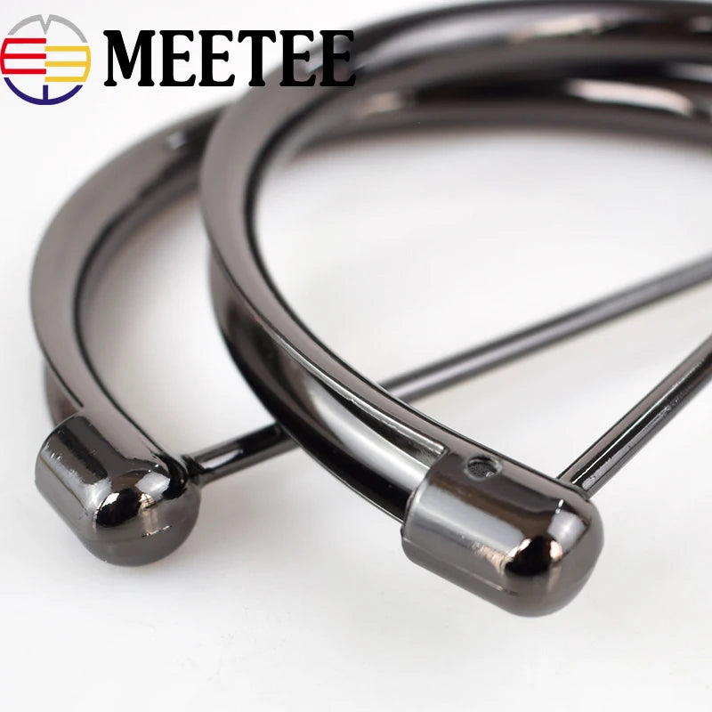 5/130pcs Meetee Metal D Rings Bag Handle Buckles for Women Handbag Lock Decor Shoulder Bags Clasp Replace DIY Hardware Accessory