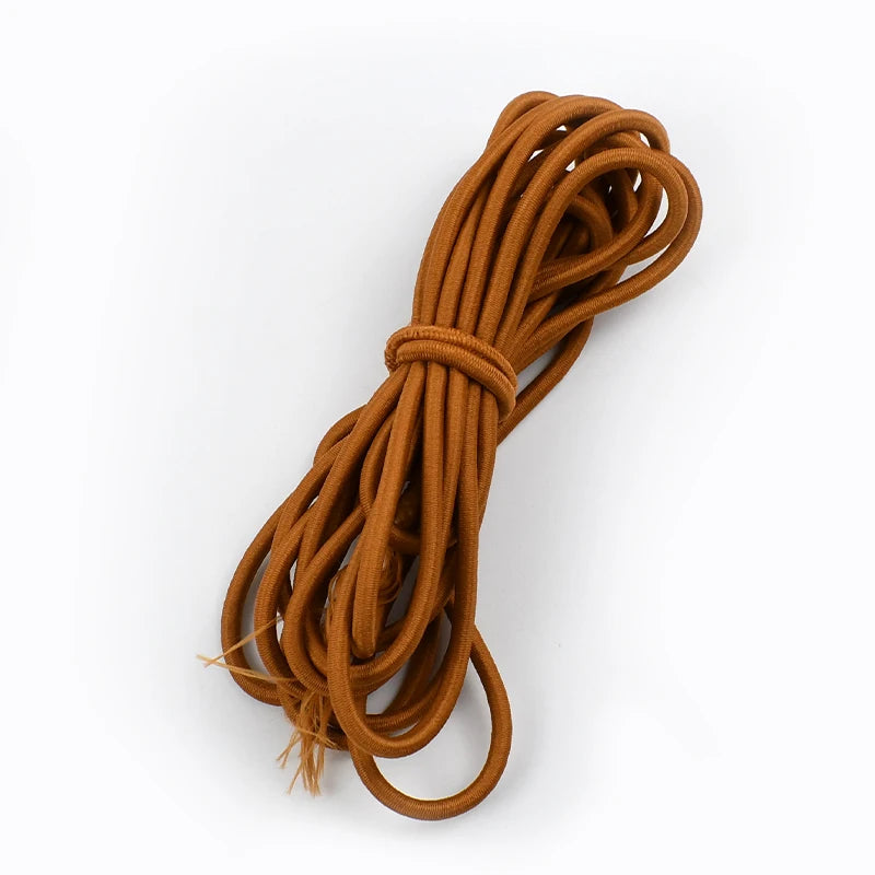 5mm Round Elastic Rope 10/300Meters Color Rubber Bands HairBand Elasticity Band Belt Drawstring Bungee Cord Sewing Supplies