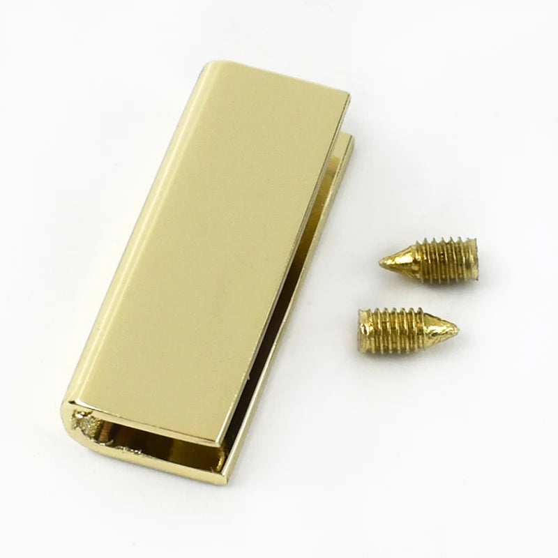 15/500Pcs 25mm Bag Buckle Metal Clip Buckles with Screws Edges Protector Clasp Bags Strap Tail Clips Clasps Hardware Accessories