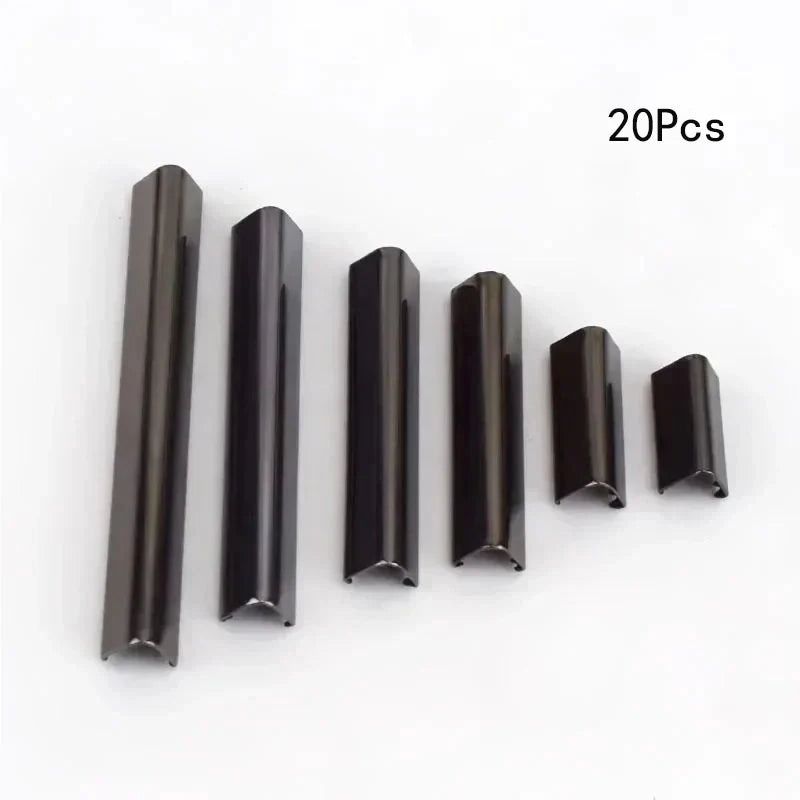30/800Pcs 10-60mm Metal Tail Clip Buckles for Strap Suspenders Belt Tails End Lock Wallet Leather Cord Stopper DIY Accessories