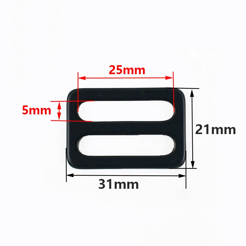 20/700Pcs Stainless Steel Adjust Buckle 20-50mm Webbing Strap Slider Tri-Glide Carabiner Clip Pet Collar Belt Ring Clasp Fastener