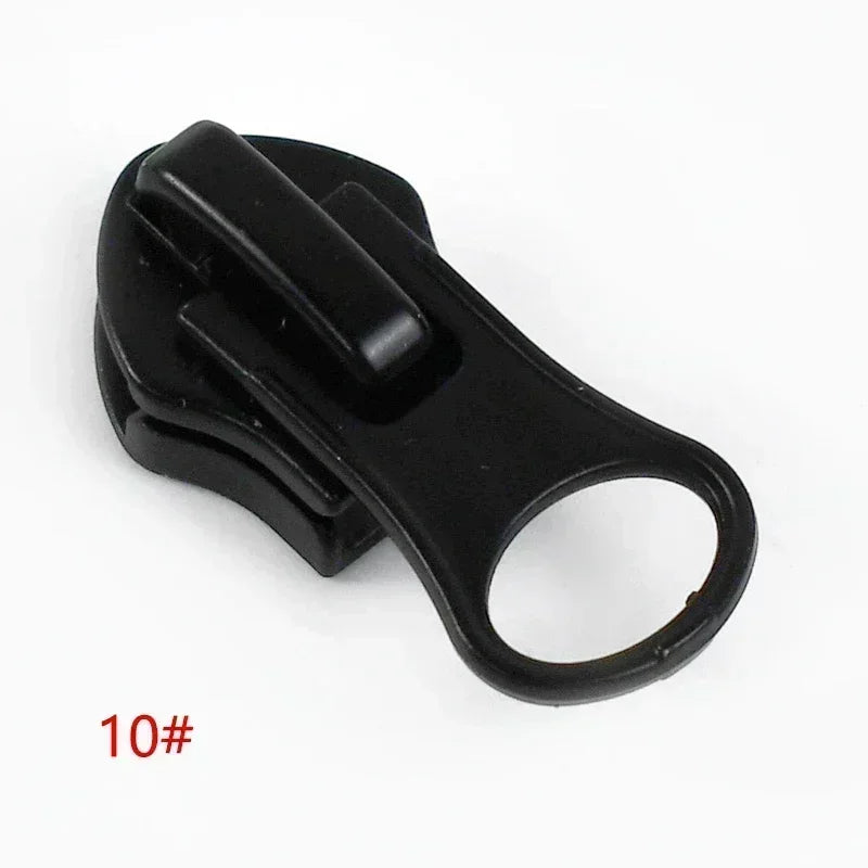 30/500Pcs Nylon Zip Slider Puller Reversed Zipper Head for Invisible Waterproof Zippers Luggage Coat DIY Sewing Accessories