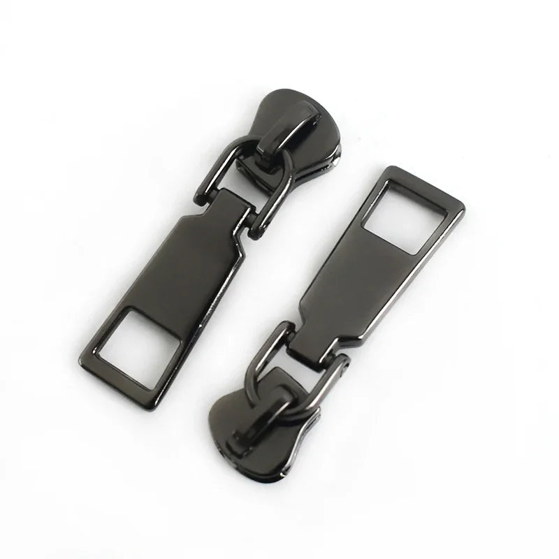 15/500pcs Meetee 5# Zipper Slider for Metal/Nylon/Resin Zippers DIY Bag Wallet Zip Head Puller Kit Garment Sewing Accessories