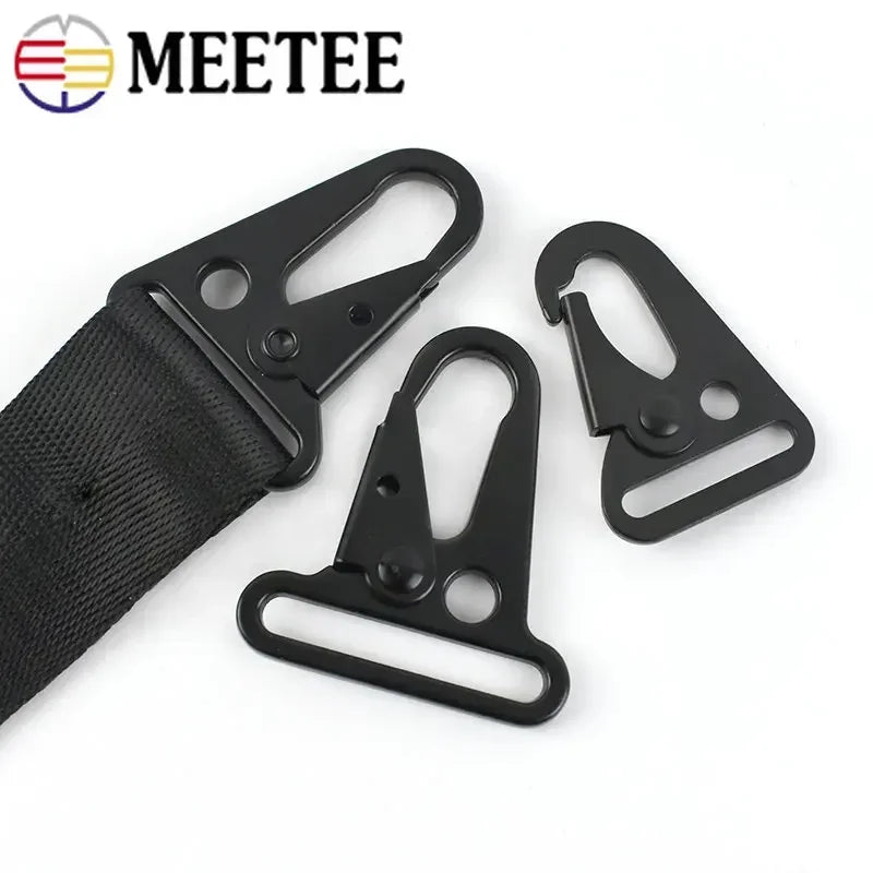25/800Pcs Metal Buckle Carabiner Clip Webbing Backpack Strap Trigger Snap Hook Belt Outdoor Keychain Hanging Climbing Tool