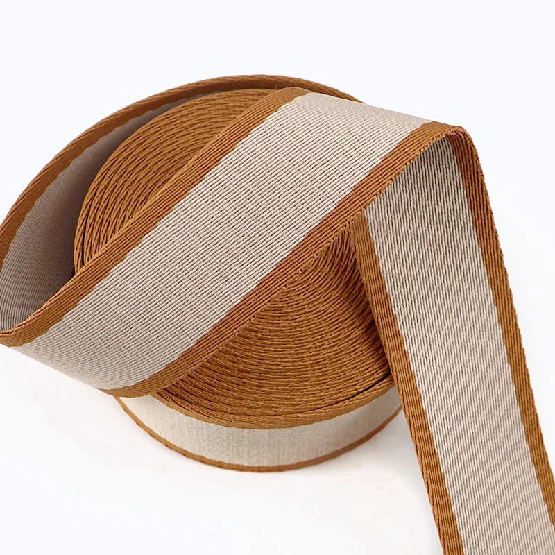 5/100M 38mm Jacquard Webbing Tape 1.8mm Thick Pet Collar Ribbon Band Bias Binding Bag Strap DIY Clothing Sewing Accessories