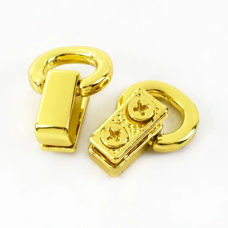 15/400Pcs 11mm Ring Metal Bags Strap Buckles Side Clasp Clip Hooks for Bag Belt Webbing Leather Craft Hardware Accessories