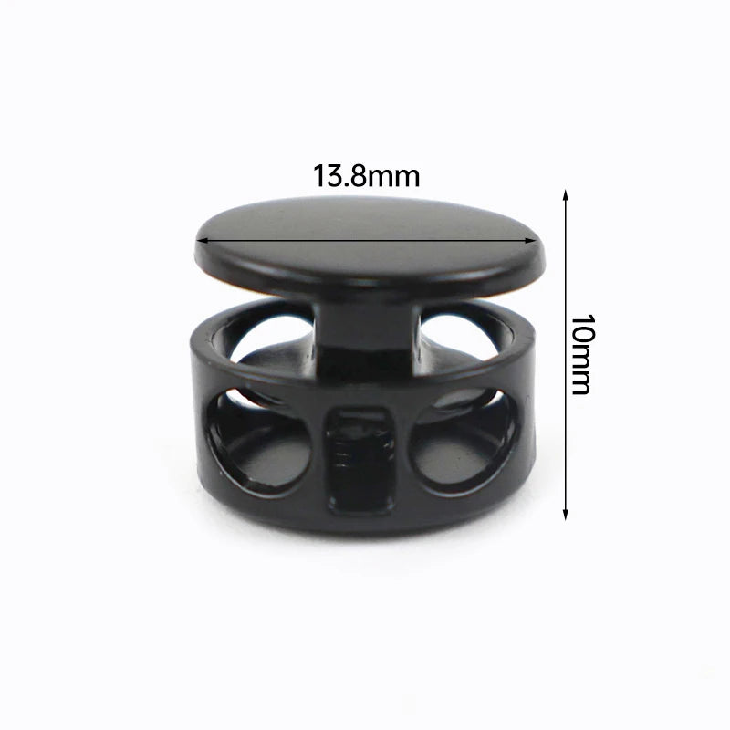 15/500Pcs Drawstring Tail Lock Metal Buckles Spring Snap Button Adjuster Stooper Clasp Rope Clip Hook Hardware Accessory
