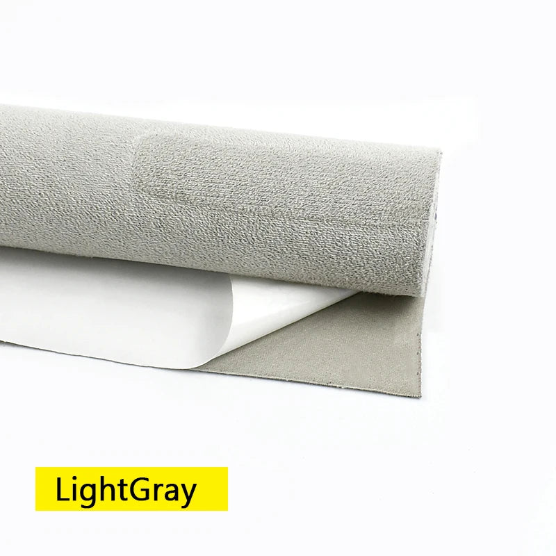 50/100*143cm Suede Self-adhesive Fabric Car Interior Trim Velvet Fabrics Synthetic Leather Cloth DIY Accessories