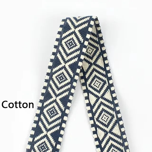 5/200Meters Meetee 38mm Colorful Jacquard Cotton Webbing Ribbon Canvas Straps Bag Shoulder Strap Clothing Band Sewing Accessorie
