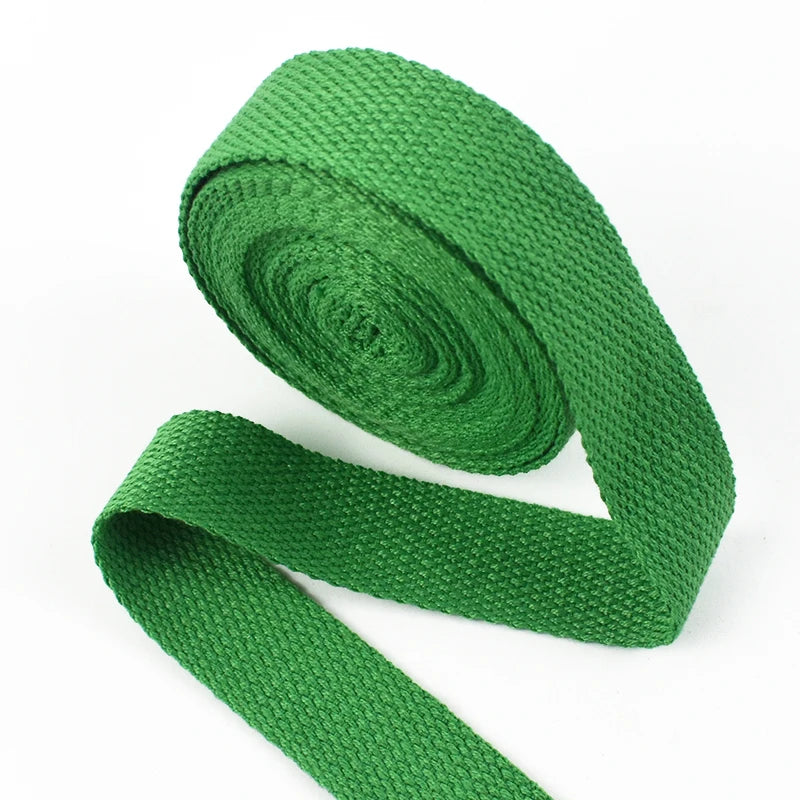 8/250Meters Meetee 20-50mm 1.2mm Thick Canvas Cotton Webbing Backpack Bag Strap Band Clothes Ribbon Tapes DIY Sewing Accessories