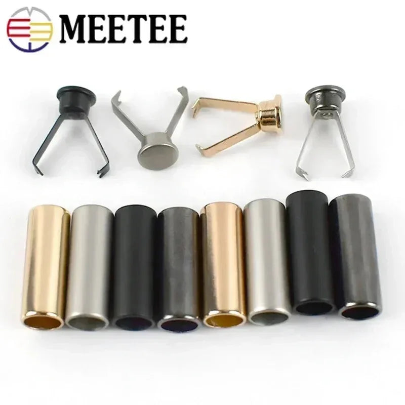 25/800Pcs 20mm Metal Cord End Caps Rope Ends Stopper Buckles Hoodie Drawstring Tips Hat Pants Decor Button DIY Sewing Accessories