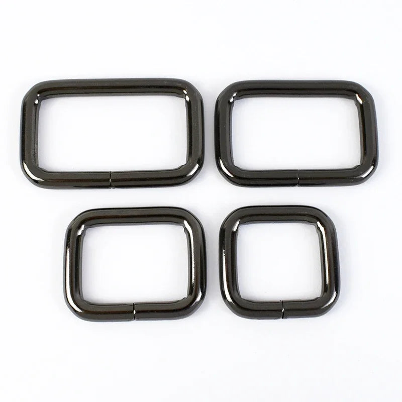 25/800Pcs Metal Bags Buckle 16-50mm Rectangle D Ring Webbing Belt Connect Hook Buckles Handbag Strap Clasp DIY Hardware Accessories
