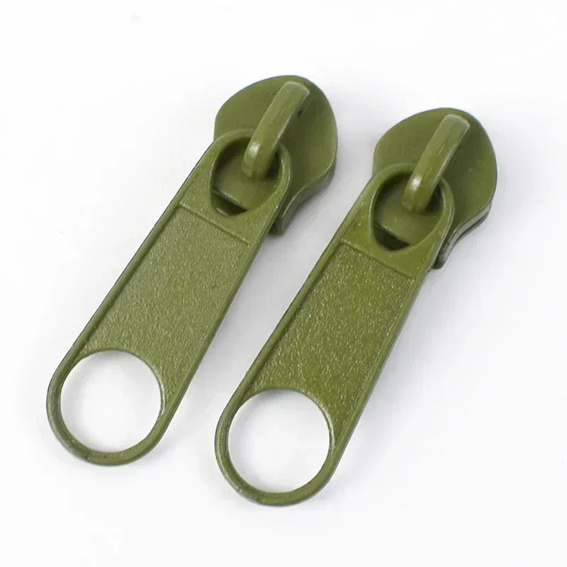3# 5# Nylon Zipper Slider 30/1200Pcs Colorful Zip Pull Head Clothing Zippers Puller Backpack Closure Zips Sliders DIY Repair Kits