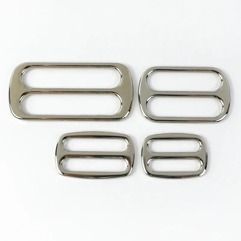 15/500Pcs 25/32/38/50mm Metal Tri Glide Slider Buckles Webbing Straps Adjuster Ring Buckle for Bag Strap DIY Hardware Accessories