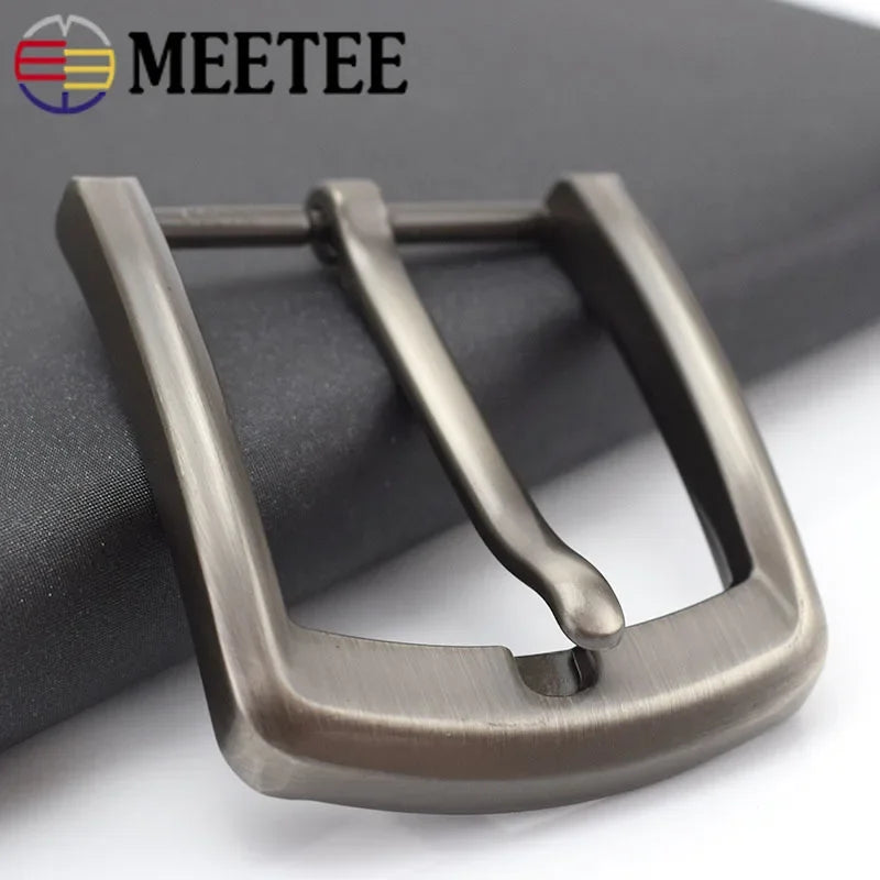 3/100Pcs 40mm Men's Belt Buckle Metal Pin Buckles Waistband Head Leather Craft DIY Accessories Fit 37-39mm Belts Parts