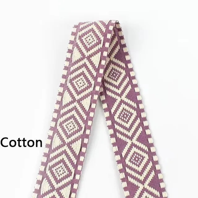 5/200Meters Meetee 38mm Colorful Jacquard Cotton Webbing Ribbon Canvas Straps Bag Shoulder Strap Clothing Band Sewing Accessorie