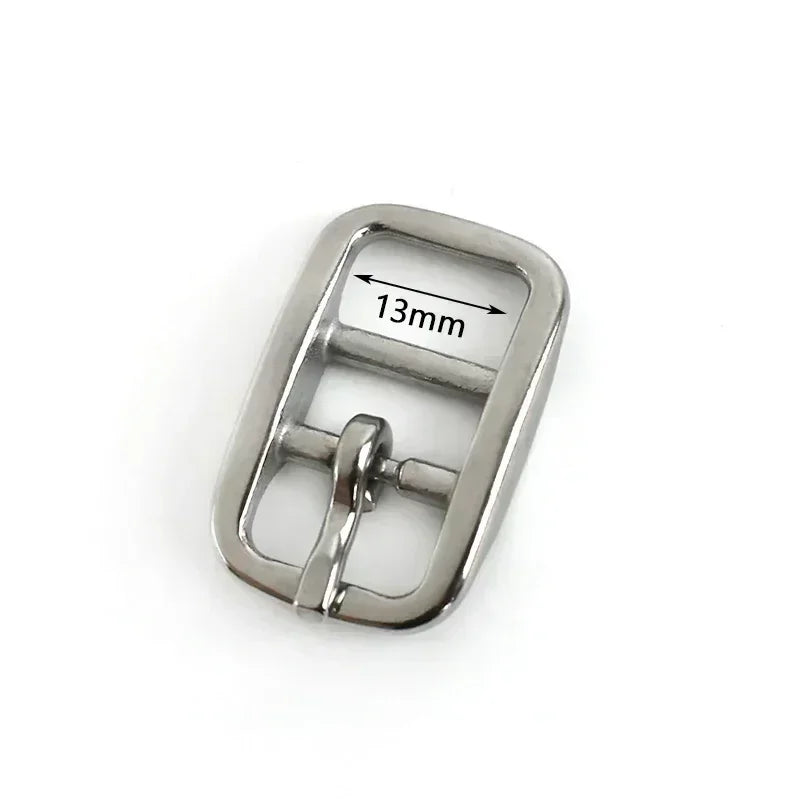 3/100Pcs Stainless Steel Solid Brass Belt Buckle Metal Pin Buckles Bags Strap Adjust Slider Clasp DIY Leather Craft Accessories