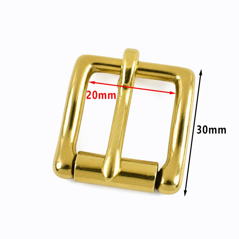 3/100Pcs 13-38mm Stainless Steel Brass Belt Roller Buckle Single Pin Heel Bar Buckles Leather Craft Bag Strap Webbing Hardware