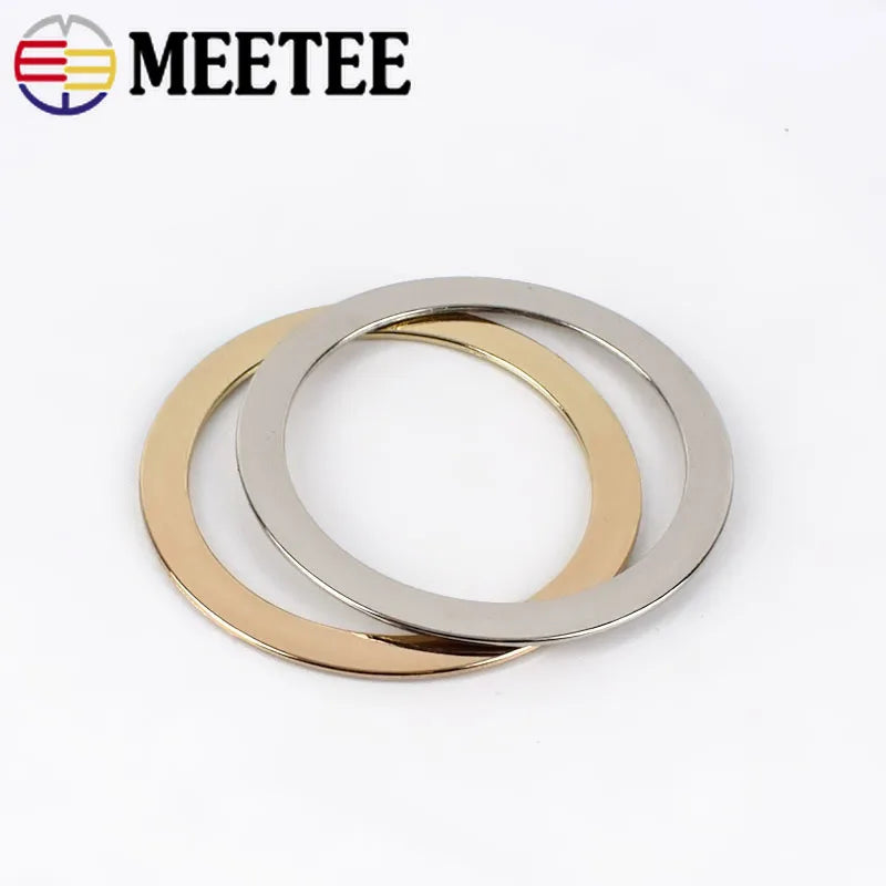 5/150pcs 40/50mm Metal Flat O Ring Bag Handle Buckles Women Handbag Strap Clothes Decorative Clasp Loop DIY Hardware Accessories