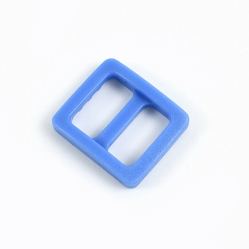 Meetee 100Pcs Colorful 10mm Plastic Slider Tri-Glide Adjustable Buckles Dog Collar Harness Backpack Strap Webbing Bag Parts