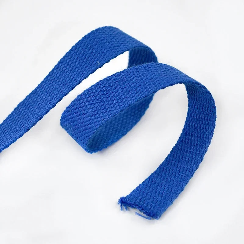 8/250Meters Meetee 20-50mm 1.2mm Thick Canvas Cotton Webbing Backpack Bag Strap Band Clothes Ribbon Tapes DIY Sewing Accessories