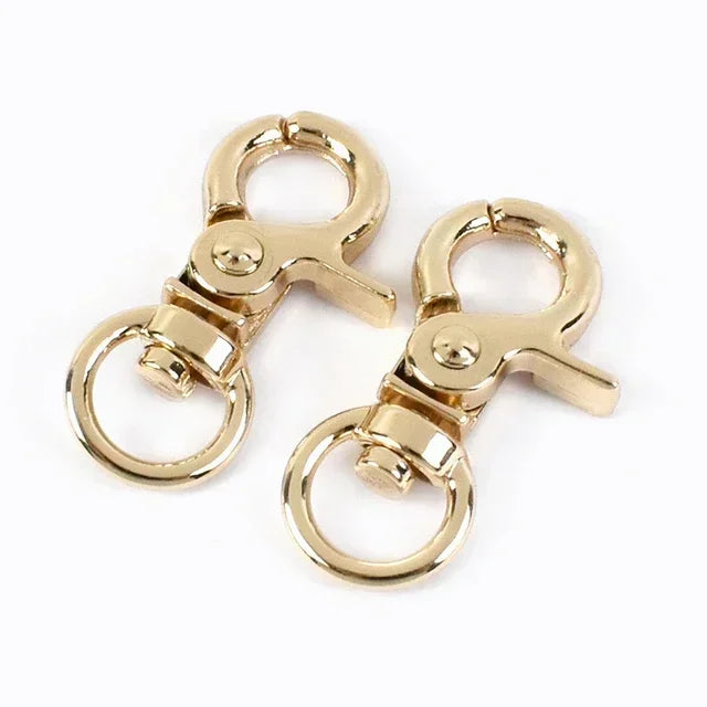 20/600Pcs Mini Carabiner Metal Buckles Swivel Rings Lobster Clasp Lanyards Trigger Spring Snap Hook Hardware Accessories