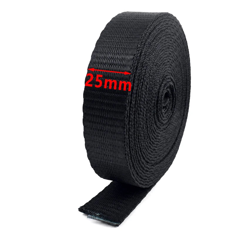 8/200M 25/38/50mm Polyester Webbing Tapes 1.2/1.6/1.8mm Thick High-strength Ribbon Strap for Cargo Bundling Band Fixed Supplies
