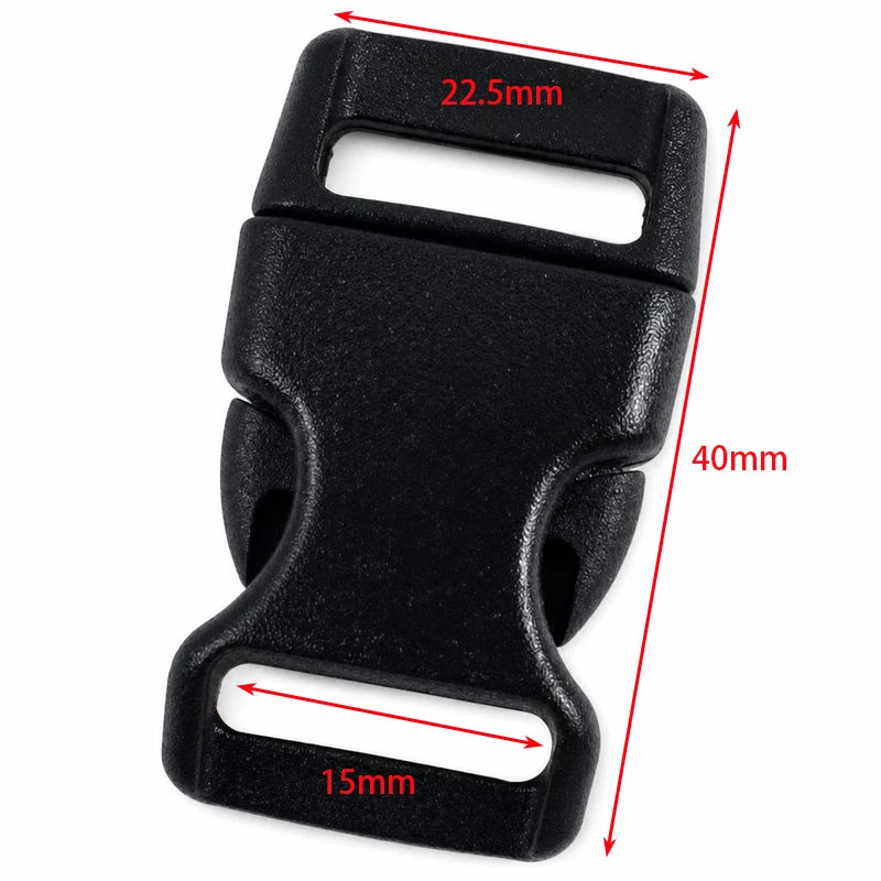 30/1000Pcs 10-38mm Black Plastic Buckles Bag Strap Side Release Buckle Dog Leash Adjust Belt Snap Button Webbing Clip Hook Fitting