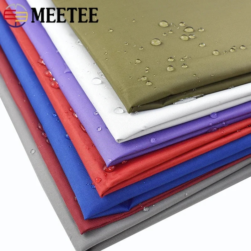 Meetee 0.16mm Thick 300D Waterproof Oxford Fabric 150x150cm 2500cmx150cm Sunscreen Anti-UV Cloth for Outdoor Raincoat Tent Car Clothes FA216