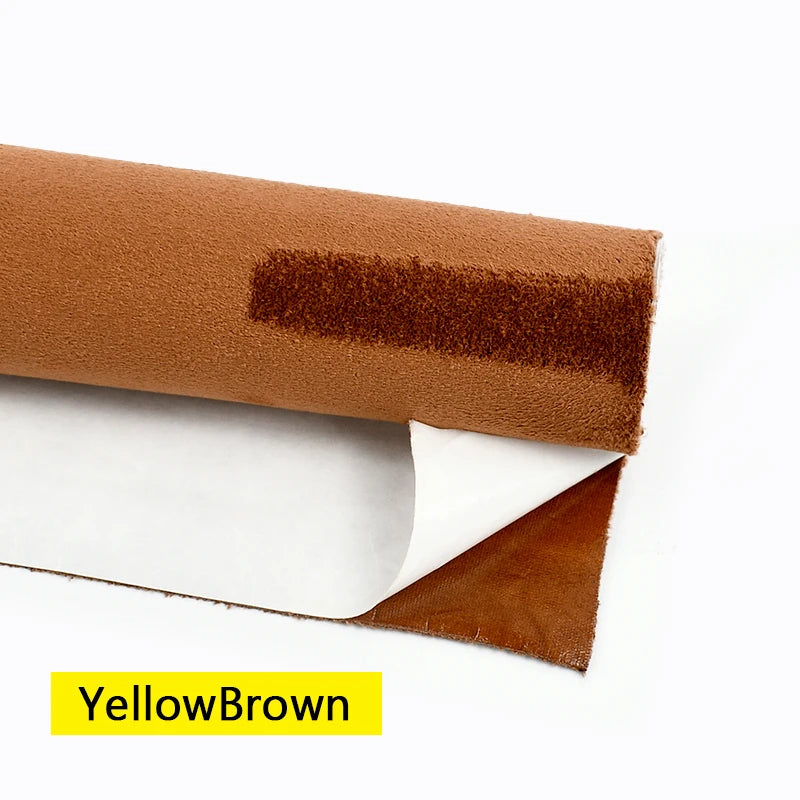 50/100*143cm Suede Self-adhesive Fabric Car Interior Trim Velvet Fabrics Synthetic Leather Cloth DIY Accessories