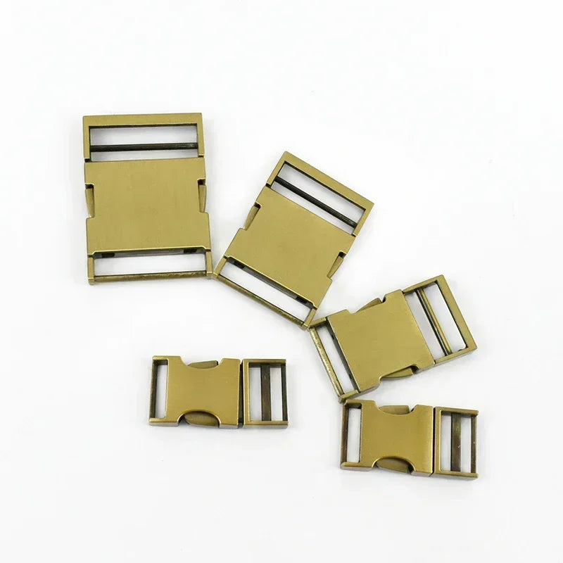 5/100Pcs Meetee Metal Side Release Buckles 14/19/25/31/38/50mm Pet Collar Backpack Bag Webbing Buckle DIY Paracord Bracelet Hardware