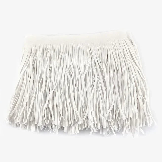 3/50Meters Meetee 10-30cmx3mm Leather Suede Tassel Fringe Lace Ribbon for Handbag Clothing Dresses Decor DIY Sewing Accessories