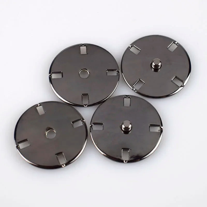 25/500sets Meetee 10-28mm Metal Snap Buttons Fastener Press for Female Coat Bag Invisible Button DIY Clothing Sewing Accessories D1-1
