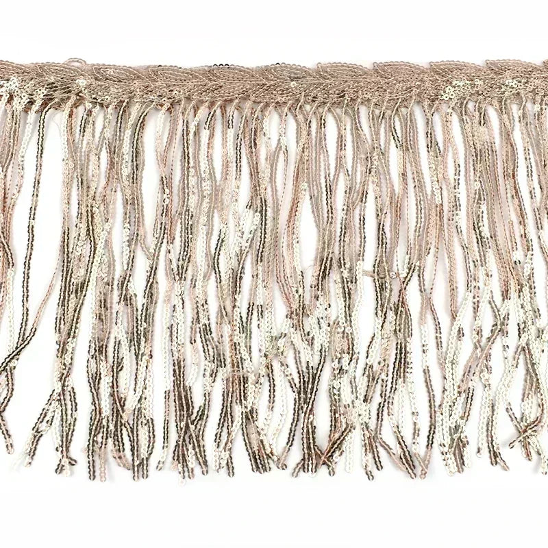 5/100Yards 20cm Sequin Tassels Fringe Glitter Dress Lace Trim Garment Ribbon Curtain Fabric Decorative DIY Sewing Accessories