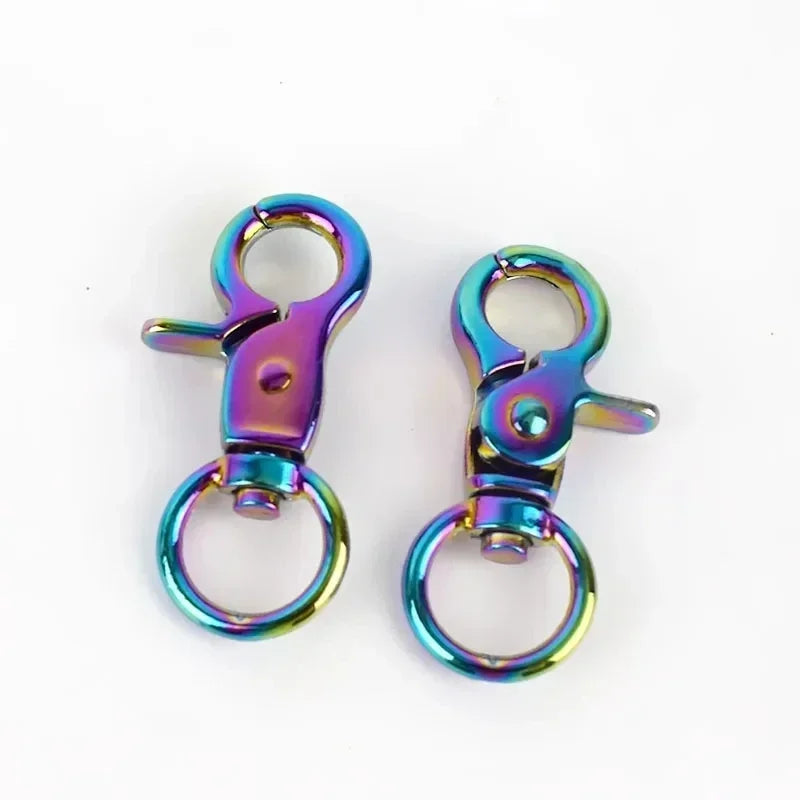 15/300Pcs Meetee 13mm Metal Bag Buckle Lobster Clasps Swivel Trigger Clip Snap Hooks Key Ring for Bags DIY Hardware Accessories